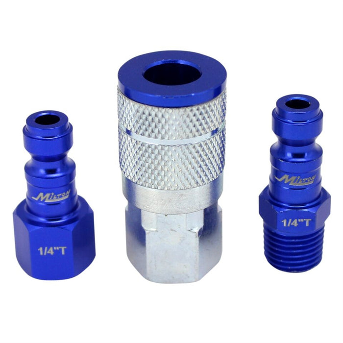 3 pc. ColorFit Set, T-style Blue, 1/4"