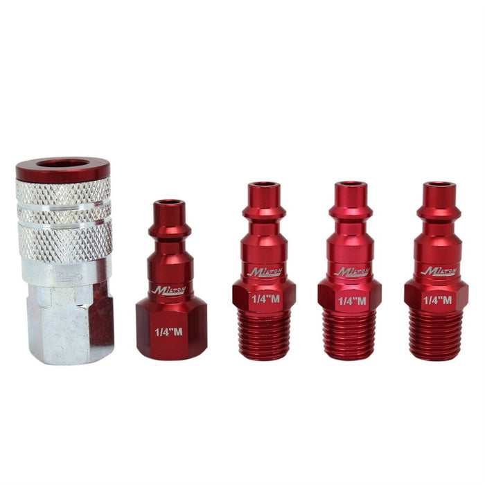 5 pc. ColorFit Set, M-style Red, 1/4"