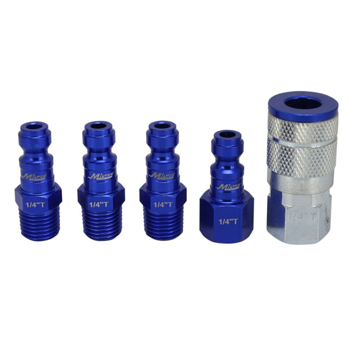 5 pc. ColorFit Set, T-style Blue, 1/4"