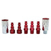7 pc. ColorFit Set, M-style Red, 1/4"