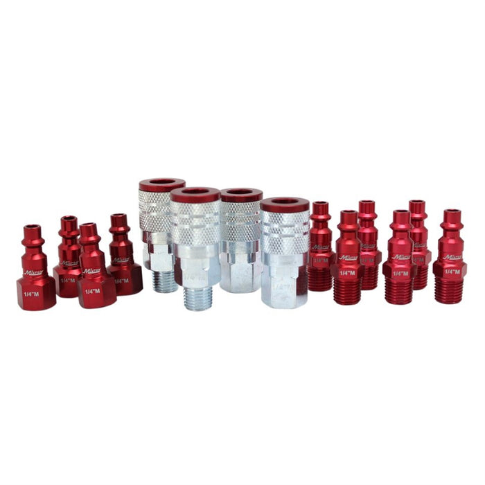 14 pc. ColorFit Set, M-style Red, 1/4"