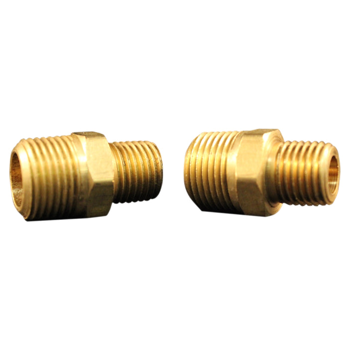 M. Hex Nipple, 1/4" x 3/8", 2/cd