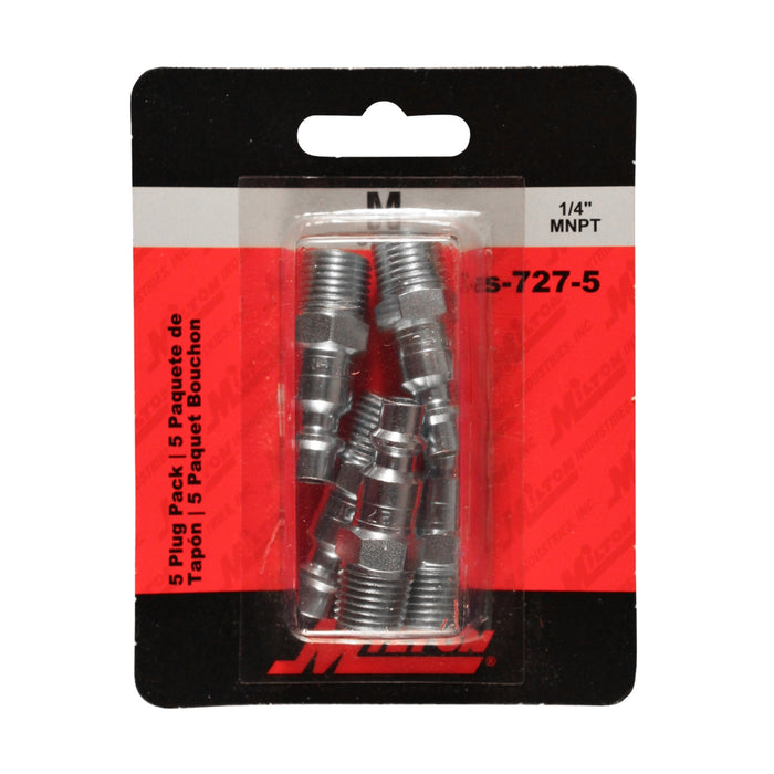 1/4" Male Plug M-Style - 5 Pack