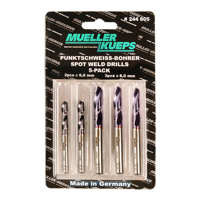 5-pack Spot Welding Drill bits