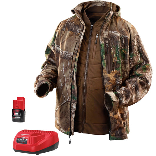 M12 REALTREE XTRA CAMO 3-IN-1 HEAT. JACKET KIT, S