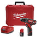 M12 3/8" CORDLESS DRILL DRIVER (2) BATT KIT