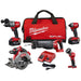 M18 FUEL 5-PC COMBO SAWZALL/ CIRCULAR SAHAMMER DRILL/ HEX IMP/ LIGHT (2) XC BATT KIT