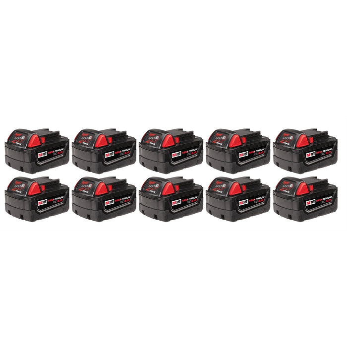 10-PK OF M18 REDLITH XC5.0 EXTENDED CAPACITY BATT