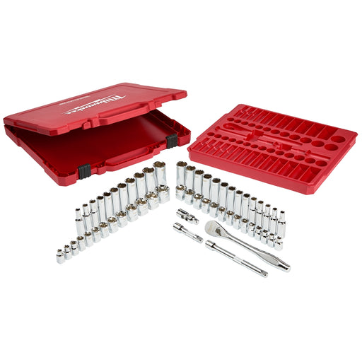 3/8" Dr 56pc Ratchet & Socket Set SAE & Metric