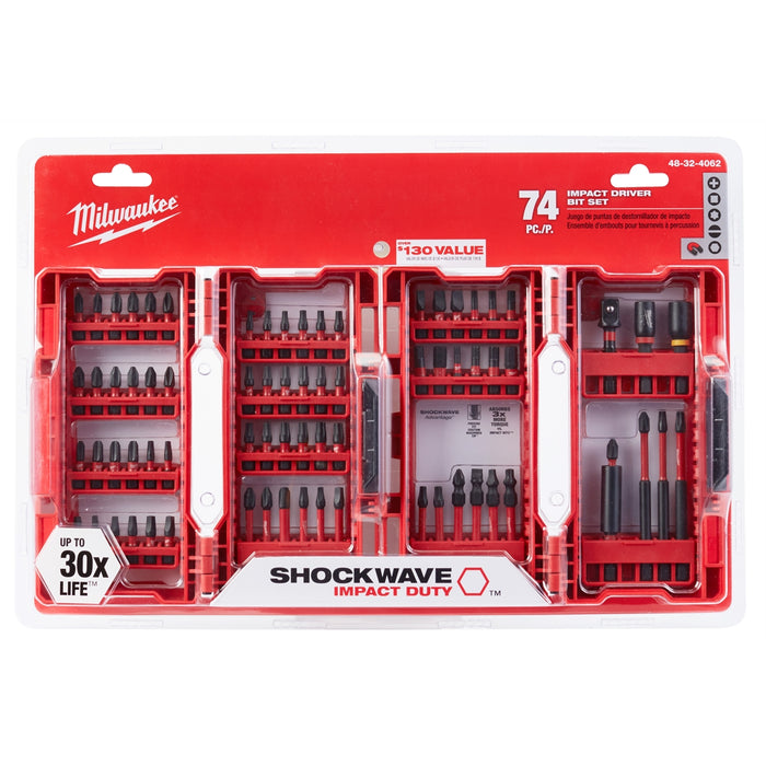 74PC SHOCKWAVE IMP DUTY DRIVER BIT SET