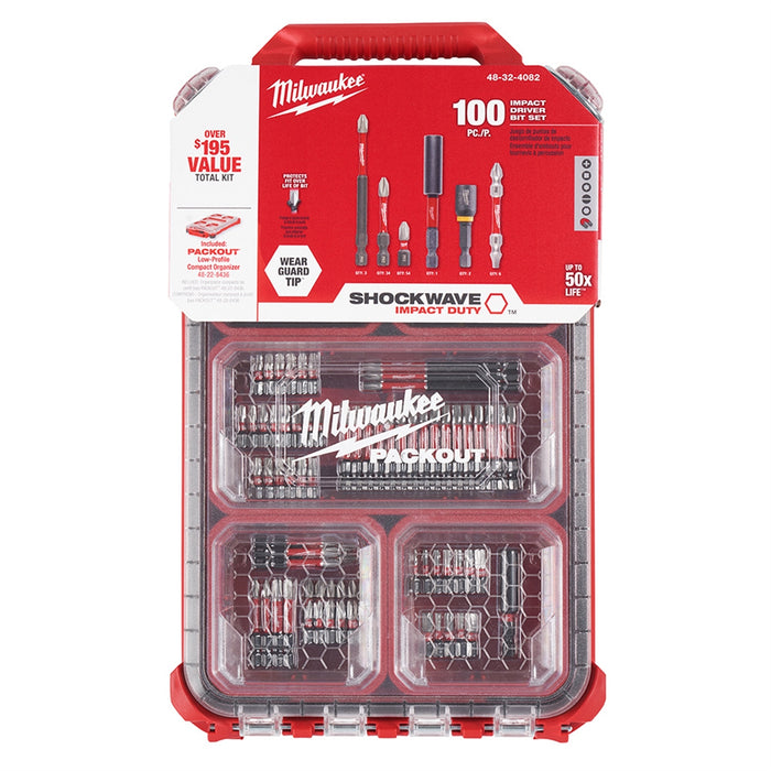 100 PC Shockwave Packout  Bit Set