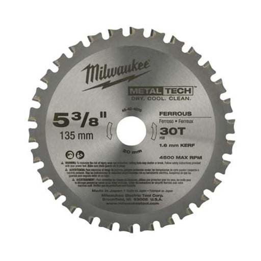 5-3/8" 30 TEETH FERROUS METAL CIRCULAR SAW BLADE