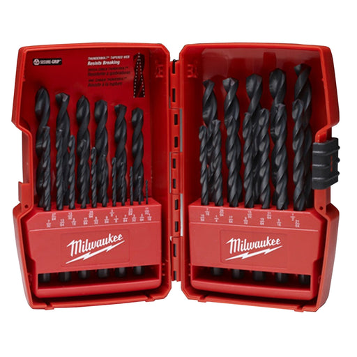 THUNDERBOLT BLACK OXIDE JOBBER LENGTH 29-PC DRILL BITS IN CASE