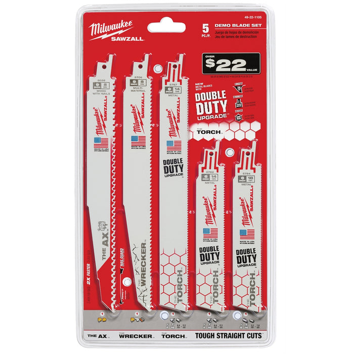 5-PC DEMO SAWZALL BLADE SET
