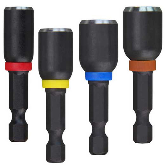 4-PC SHOCKWAVE 1-7/8" MAGNETIC NUT DRIVER SET