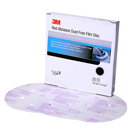 FINISHING FILM HOOKIT DISC D/F 6 IN P1500 25/BOX