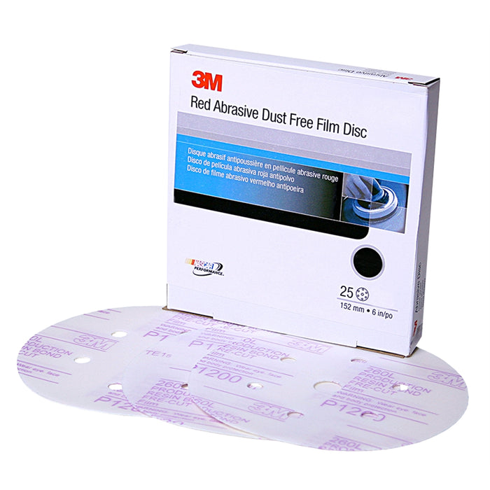 FINISHING FILM HOOKIT DISC D/F 6 IN P1500 25/BOX