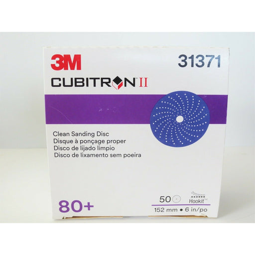 Cubitron II Hookit Clean Sanding Disc 6" 80 grit