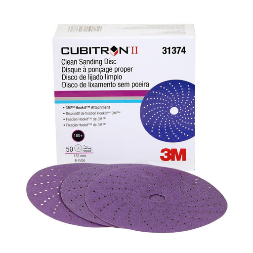 Cubitron II Hookit Clean Sanding Disc 6" 180 grit
