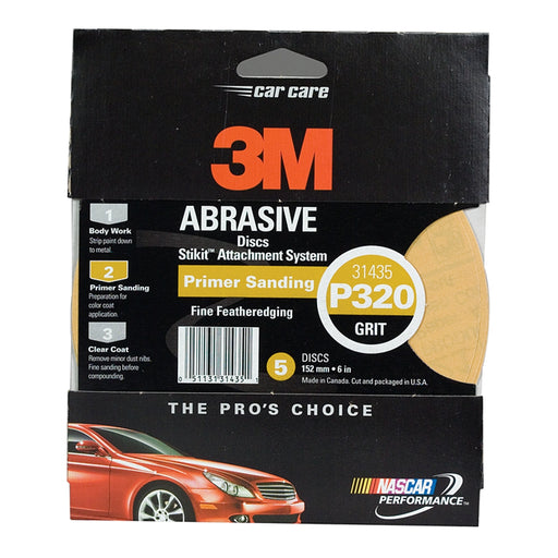 DISC ROLLS-GOLD STIKIT 6" P320 