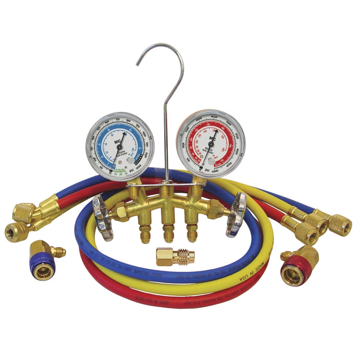 GUAGE SET DUAL BRASS 72" HOSES