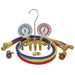 GUAGE SET DUAL BRASS 72" HOSES