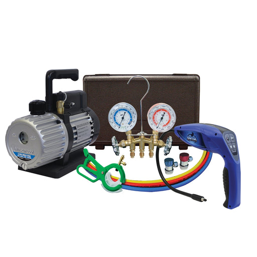 3 CFM Vacuum Pump with 55100-R Leak Detector