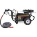Premium cold water belt drive pressure washer