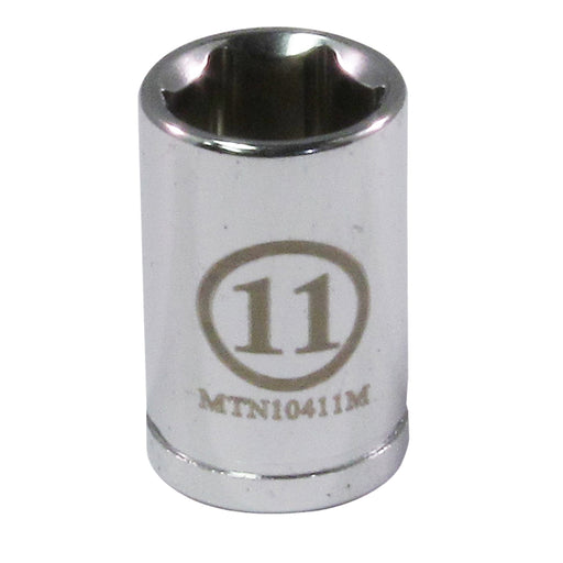 1/4" DRIVE 11MM 6 POINT SOCKET
