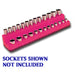 1/4 in. Drive Magnetic Hot Pink 4 to 14 mm Socket