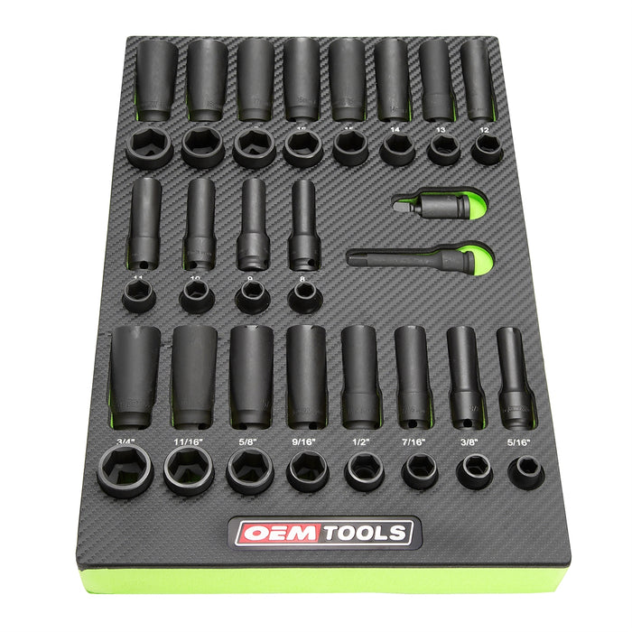 42PC 3/8IN DR MASTER IMPACT SET