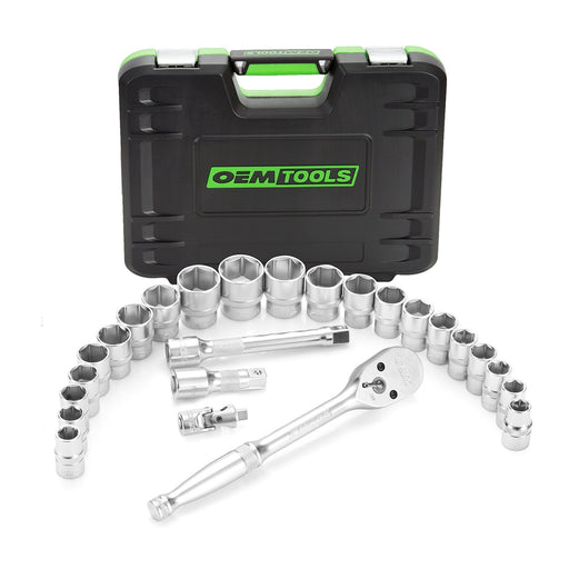 26PC 1/2 IN Dr Ratchet and Socket Set