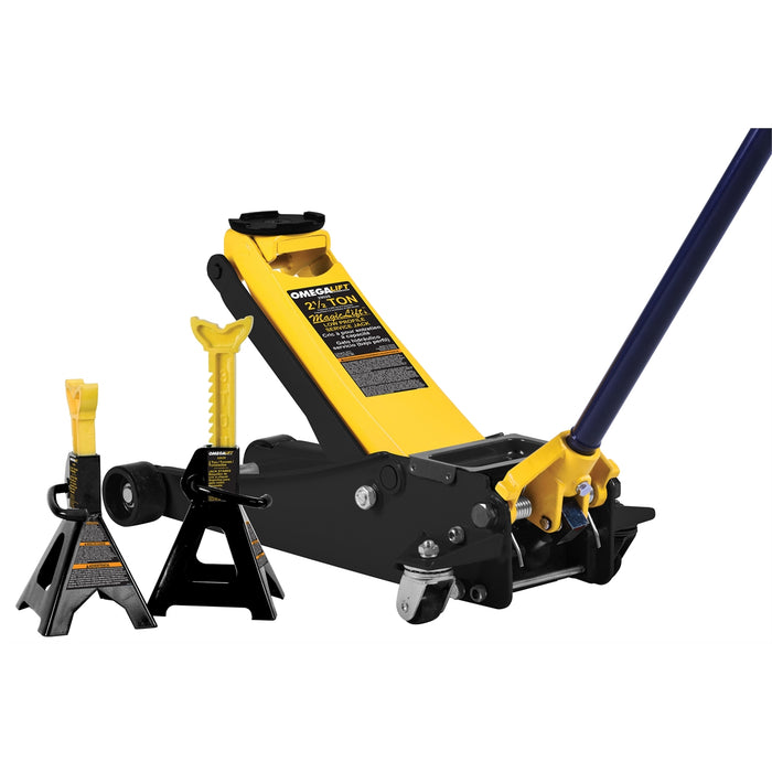 2.5 Ton Magic Lift service jack with 3 ton stands