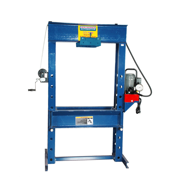 55 ton shop press with rolling head