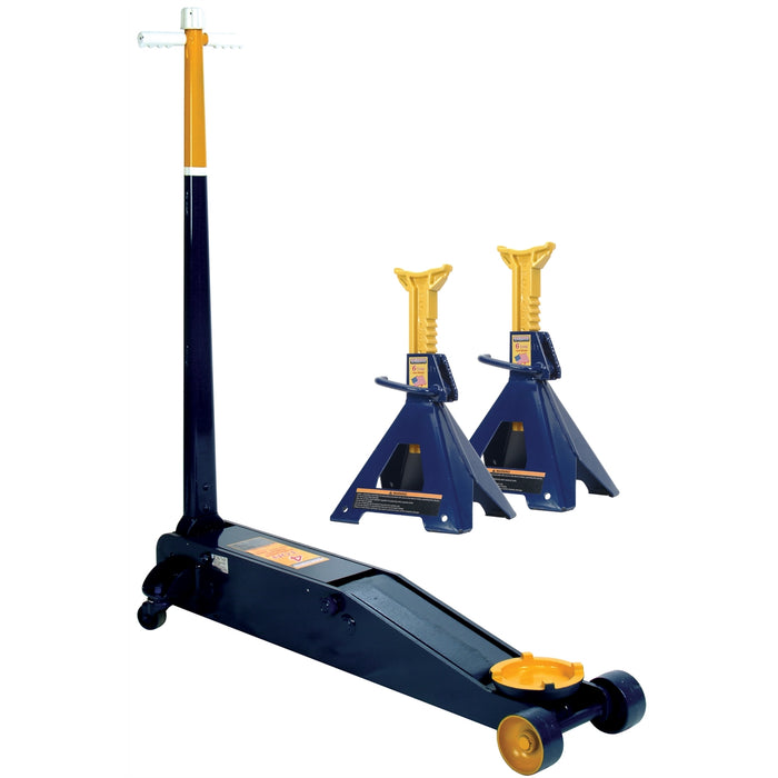 4 ton long chassis service jack w/6 ton jackstands