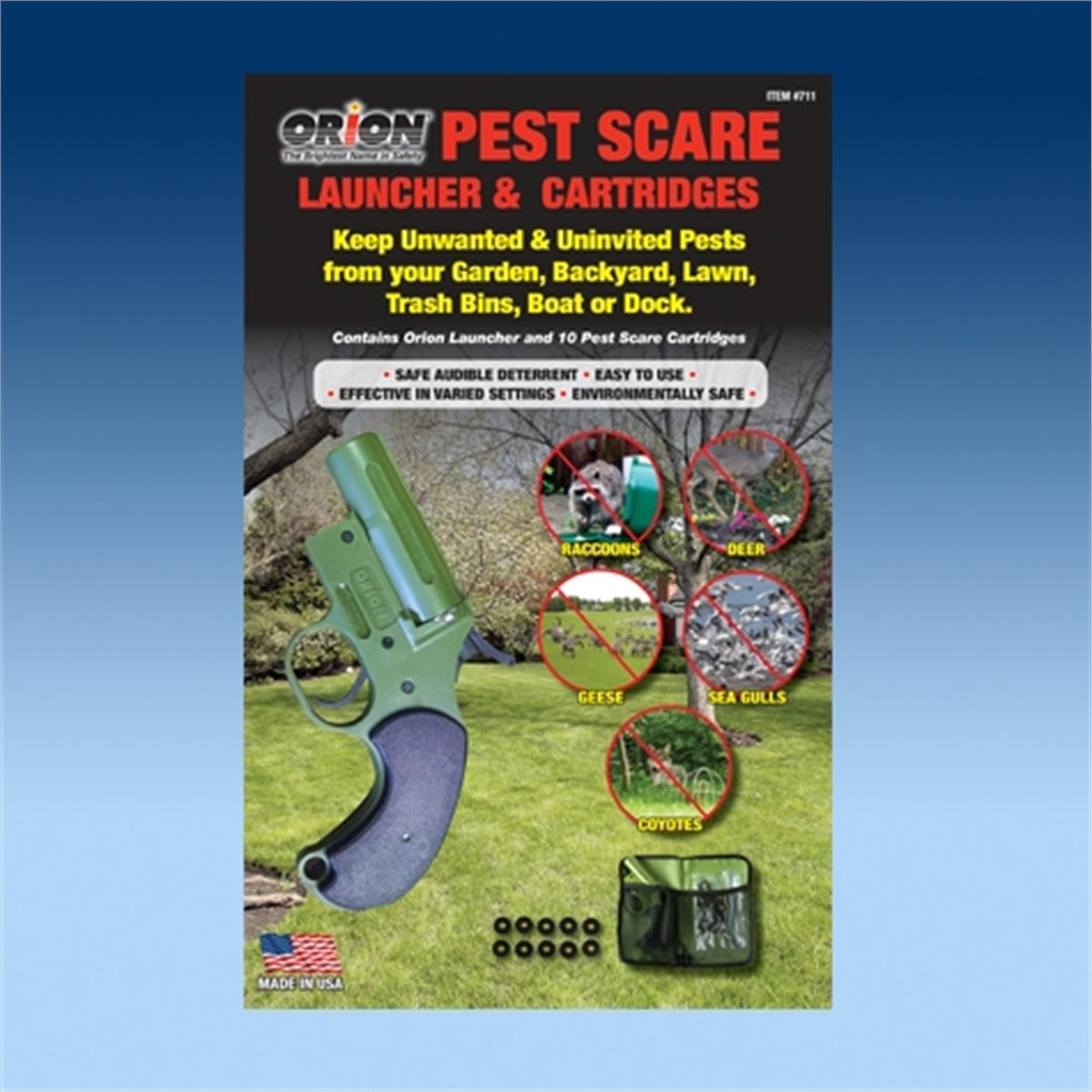 Pest Scare Kit, 1 Launcher, 10 Cartridges ORION SAFETY PRODUCTS — OEM ...