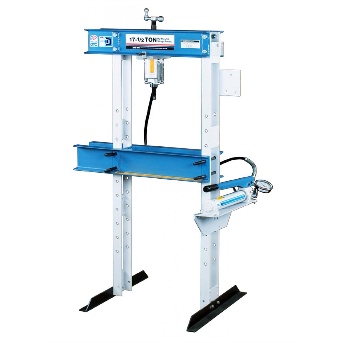 FLOOR PRESS 17-1/2 TON OPEN THROAT W/ HAND PUMP OTC — OEM Tech Tools