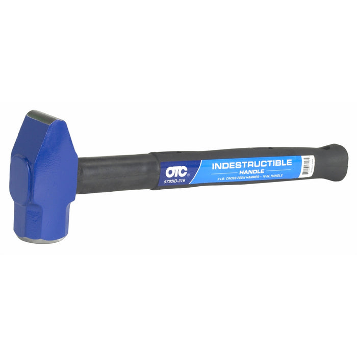 3 lb., 16 in. Long Cross Pein Hammer, Indestructib