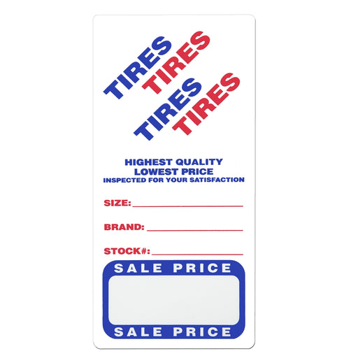 Adhesive Tire Label - 500 per Roll