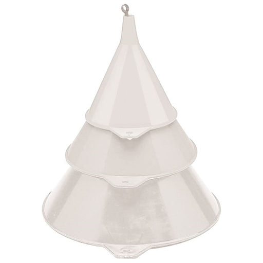Funnel Plastic 3pc Set All White