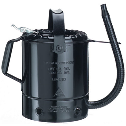 MEASURE LIQUID 5 QT. PAINTED STEEL FLEXIBLE SPOUT