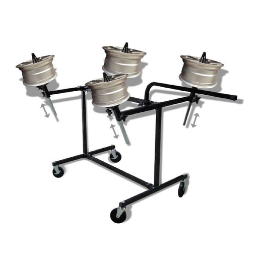 HEAVY DUTY AJUSTABLE PAINT WHEEL RACK