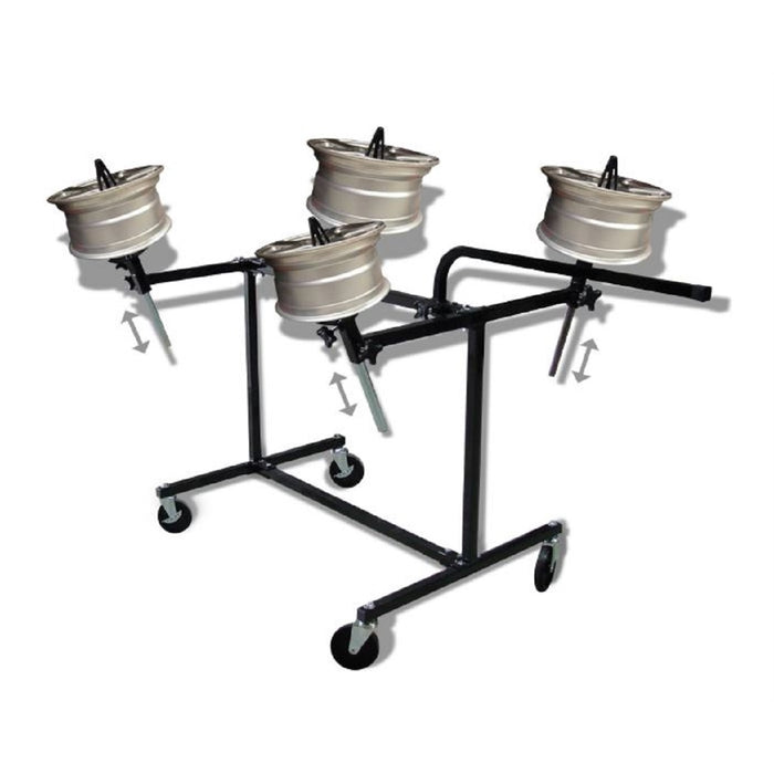 HEAVY DUTY AJUSTABLE PAINT WHEEL RACK