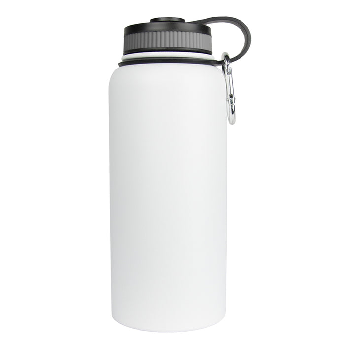 Stainless Steel Water Bottle, White