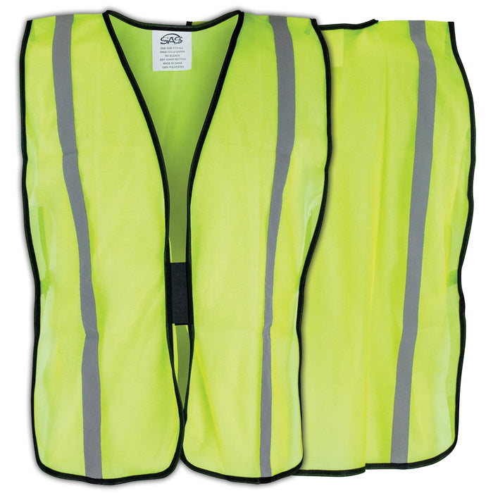 Basic Yellow Safety Vest w/ Reflective Tape