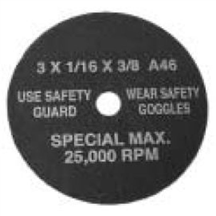 100 CUT-OFF WHEELS 3" X 1/32"