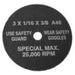 100 CUT-OFF WHEELS 3" X 1/32"