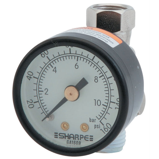 REGULATOR AIR HVLP W/GAUGE 0-160PSI