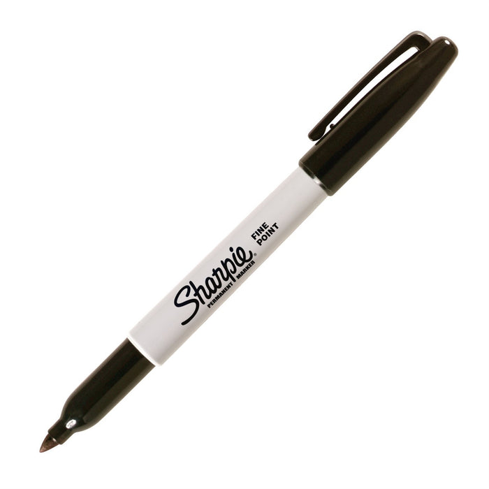Sharpie Permanent Markers, Fine Tip, Black (30051