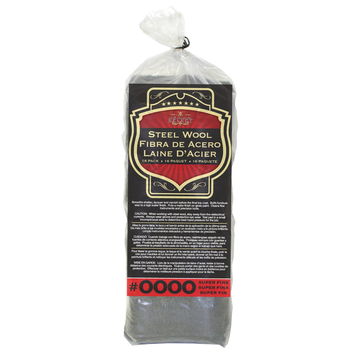 STEEL WOOL 0000 GRADE 16PK